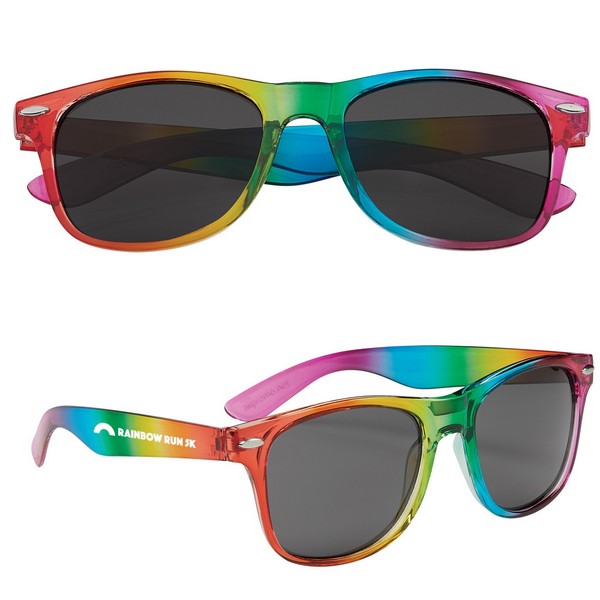 GH6219 Rainbow Malibu Sunglasses With Custom Im...